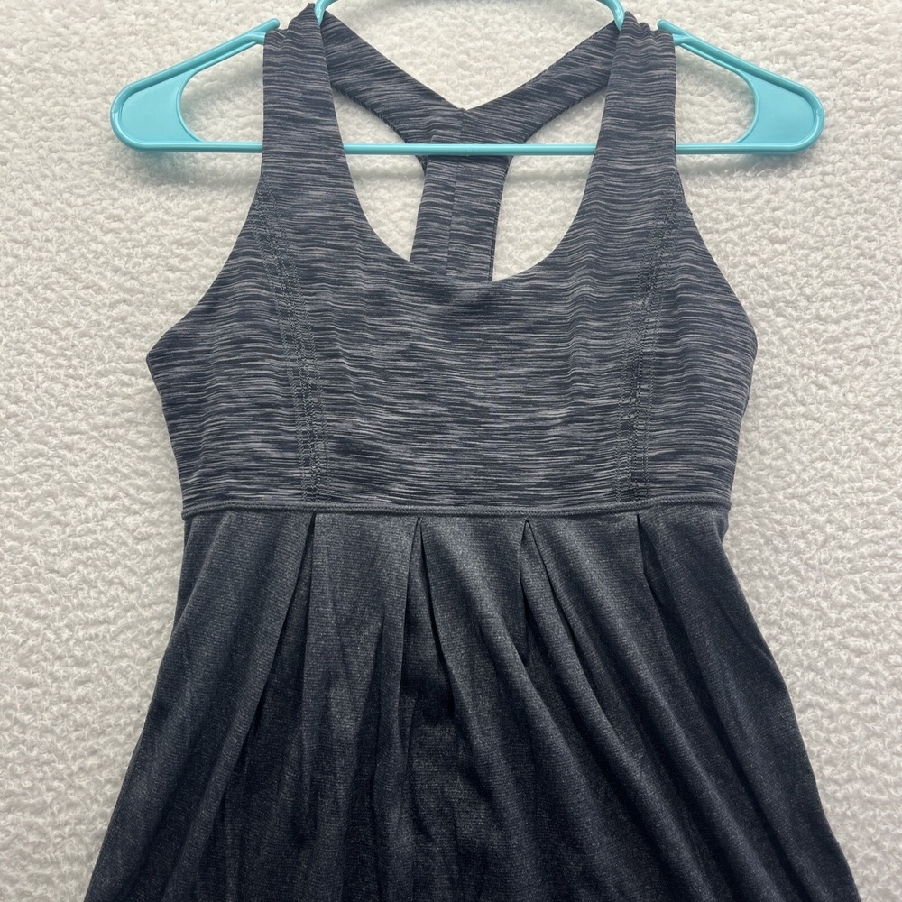 Lululemon TankTop Womens 6 Gray Power Yback Sleeveless Gym Yoga Active Workout - Picture 3 of 11
